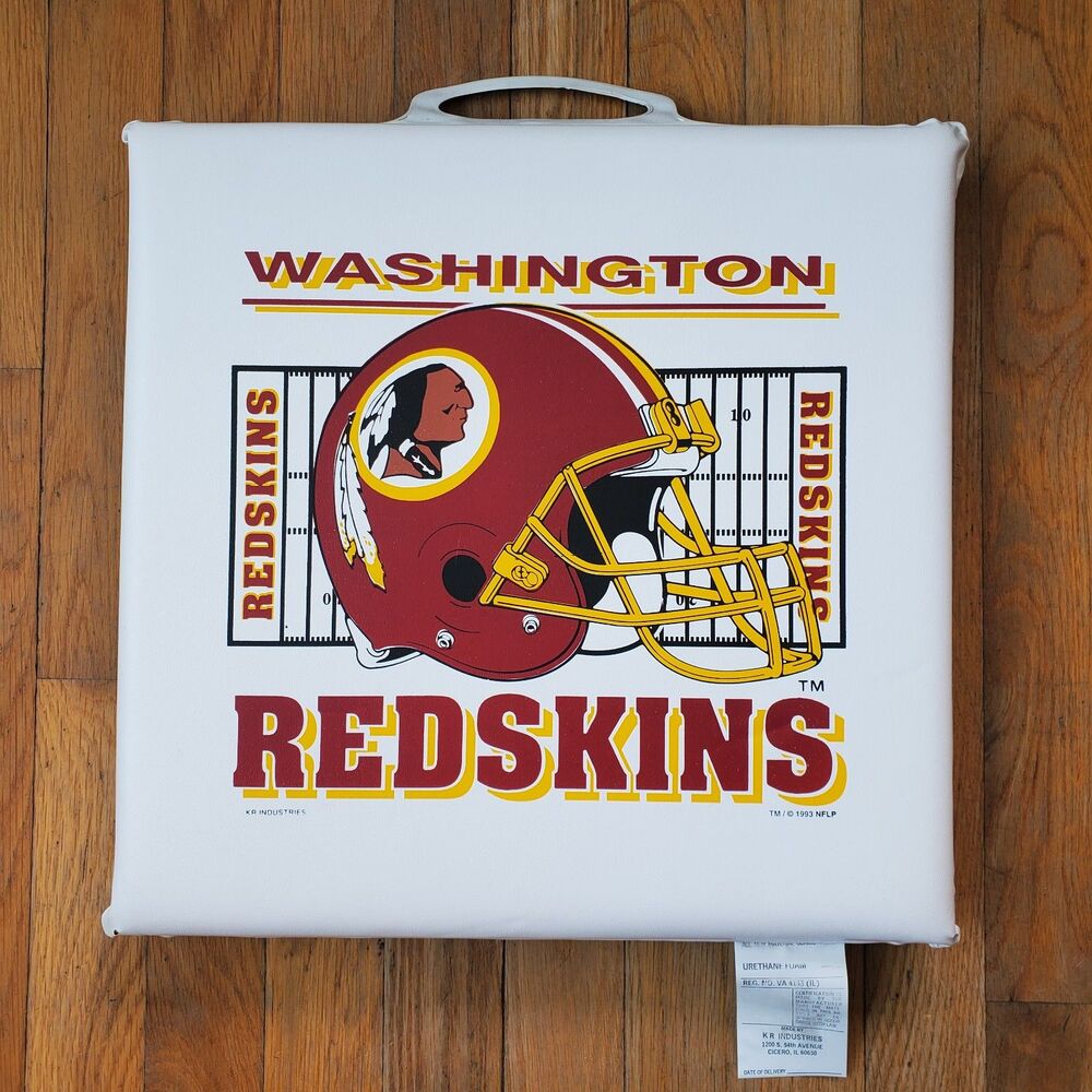 Vintage 90s washington redskins football team stadium game foam cushion seat